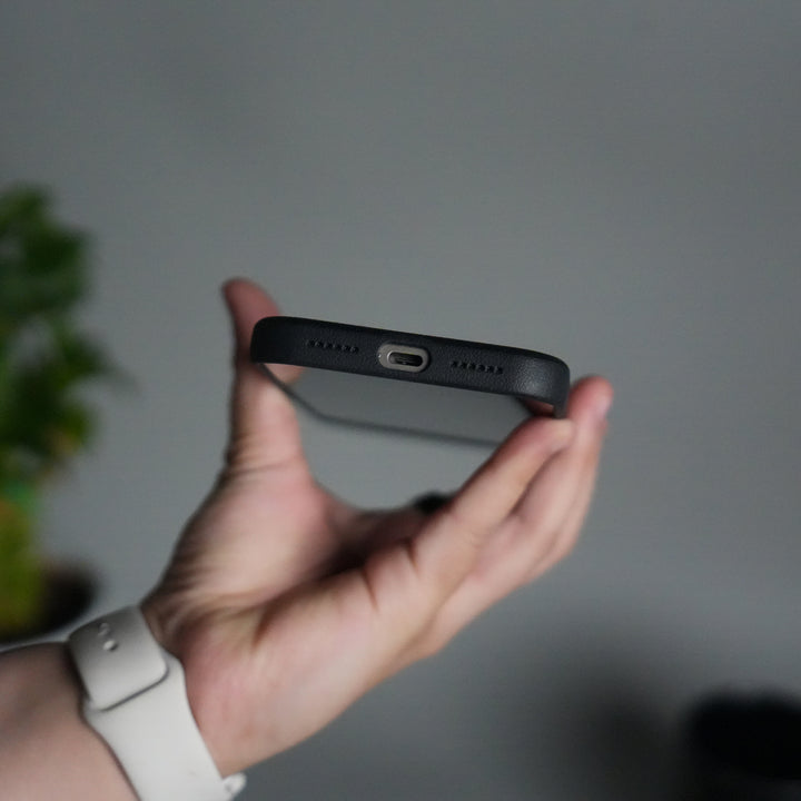 iPhone 17 Pro Leather Texture MagSafe PVC NUIU Case With Metal Camera Bump