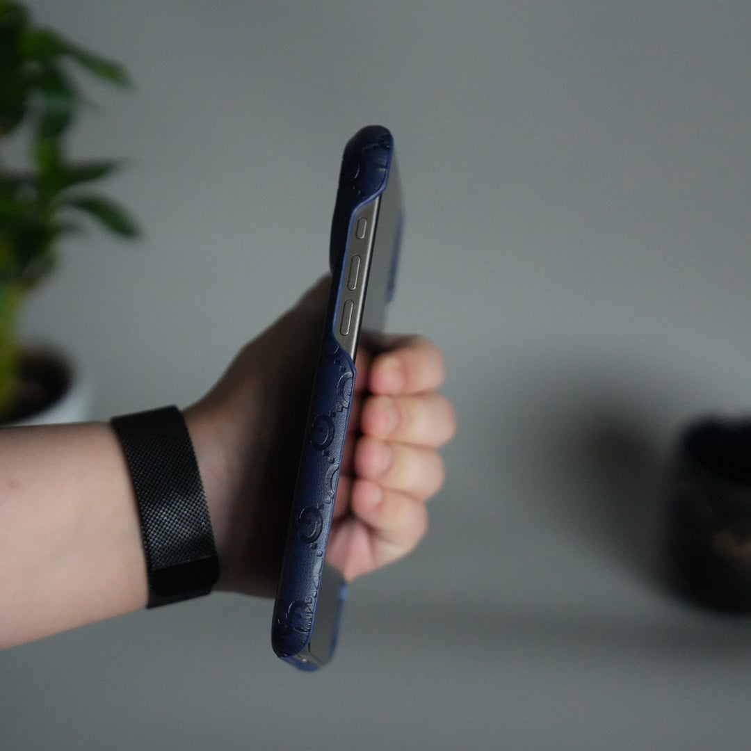 iPhone 17 Pro Luxury GG Fashion Leather Brand Case Cover