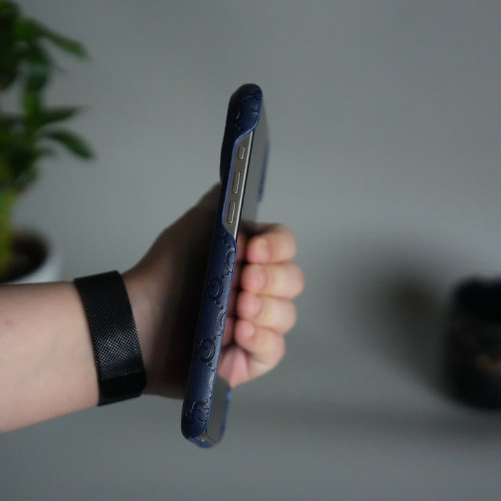 iPhone 17 Pro Luxury GG Fashion Leather Brand Case Cover