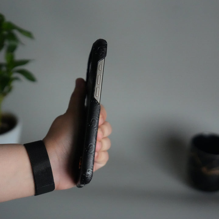 iPhone 17 Pro Luxury GG Fashion Leather Brand Case Cover