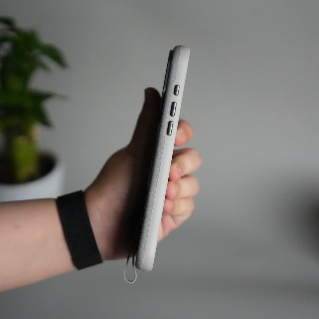 iPhone 17 Pro Luxury Leather MagSafe Case | Metal Ring Stand and Grip Holder Cover