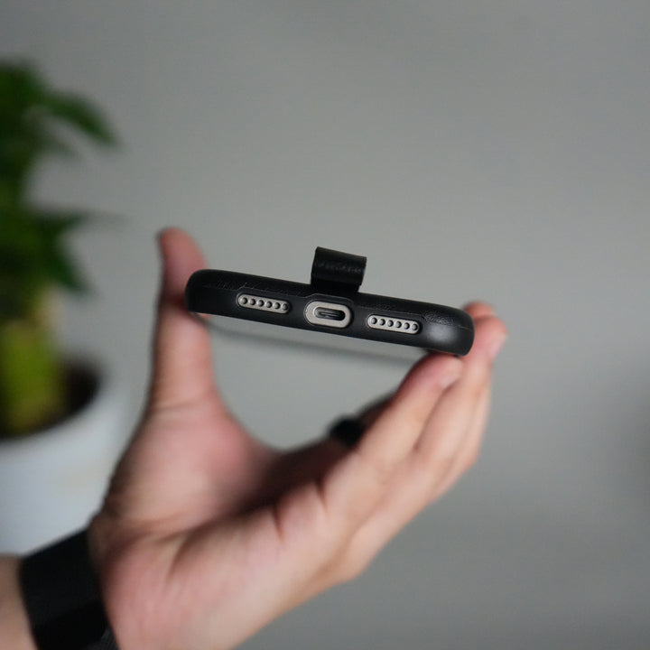 iPhone 17 Pro Luxury Leather MagSafe Case | Metal Ring Stand and Grip Holder Cover