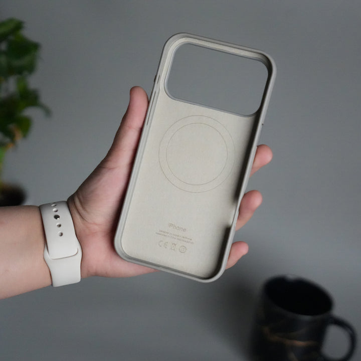 iPhone 17 Pro MagSafe PU Leather Back Cover | Premium PU Leather | Slim & Elegant Hard Case