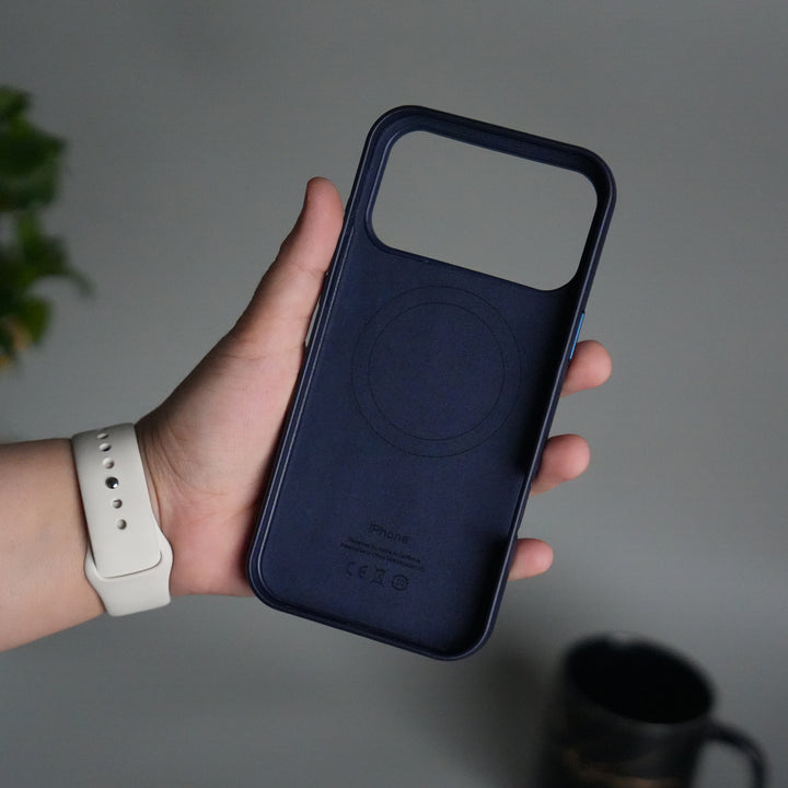 iPhone 17 Pro MagSafe PU Leather Back Cover | Premium PU Leather | Slim & Elegant Hard Case