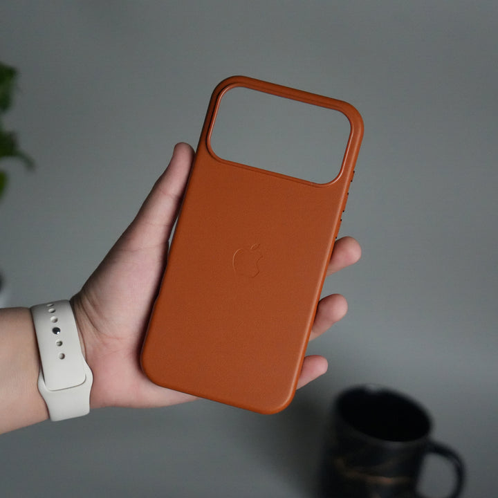 iPhone 17 Pro MagSafe PU Leather Back Cover | Premium PU Leather | Slim & Elegant Hard Case