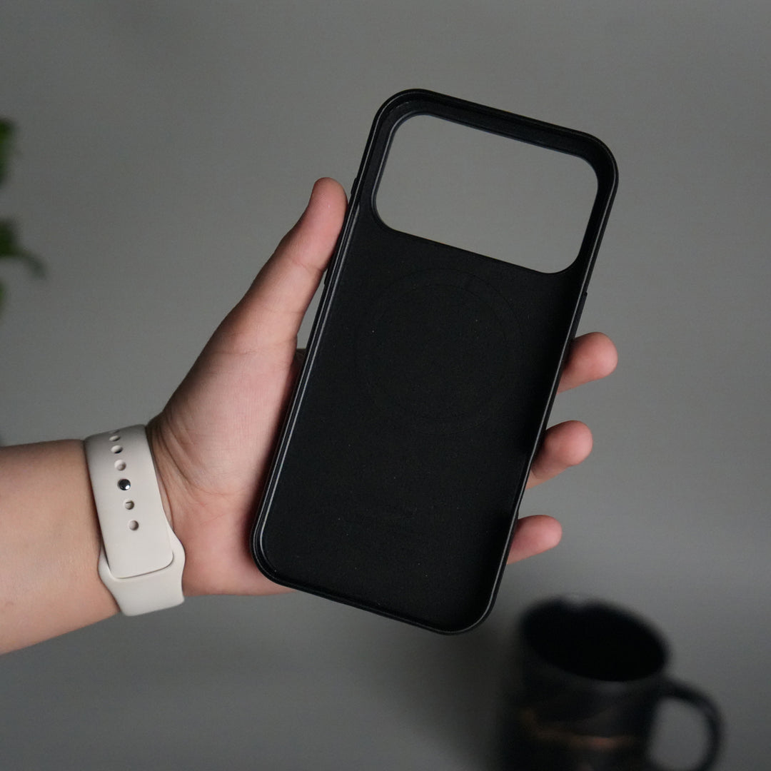 iPhone 17 Pro MagSafe PU Leather Back Cover | Premium PU Leather | Slim & Elegant Hard Case