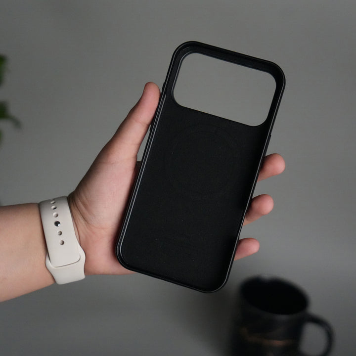 iPhone 17 Pro MagSafe PU Leather Back Cover | Premium PU Leather | Slim & Elegant Hard Case