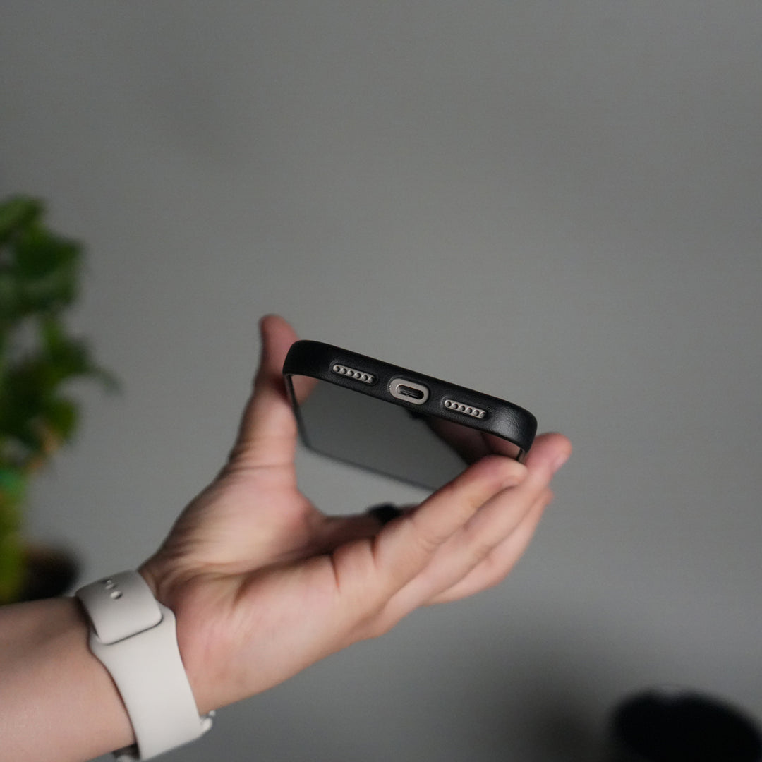 iPhone 17 Pro MagSafe PU Leather Back Cover | Premium PU Leather | Slim & Elegant Hard Case