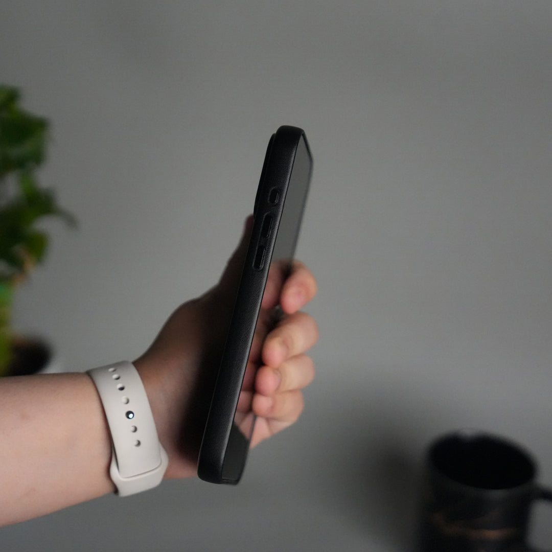 iPhone 17 Pro MagSafe PU Leather Back Cover | Premium PU Leather | Slim & Elegant Hard Case