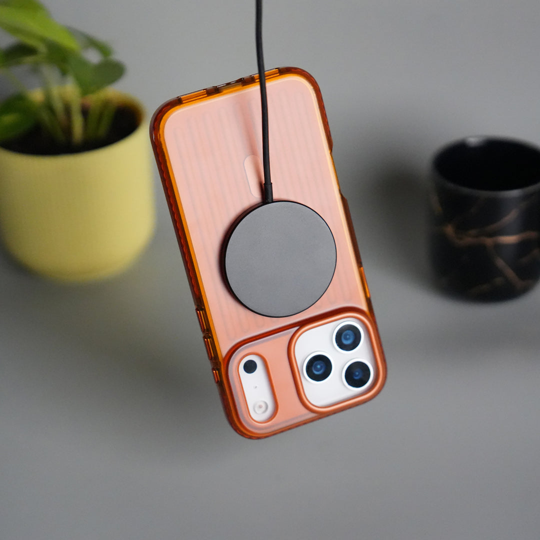 iPhone 17 Pro MagSafe Suitcase Design Case | Shiny Texture Back Cover