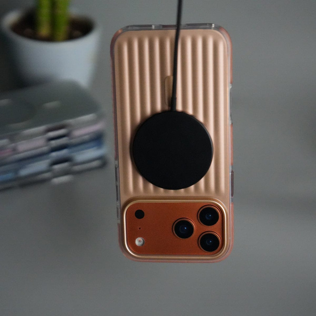 iPhone 17 Pro MagSafe Suitcase Design Cover | Shockproof Ribbed Back Cover 19