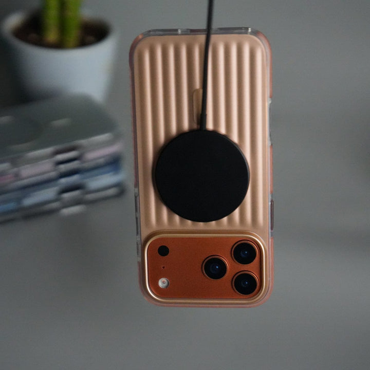 iPhone 17 Pro MagSafe Suitcase Design Cover | Shockproof Ribbed Back Cover 19