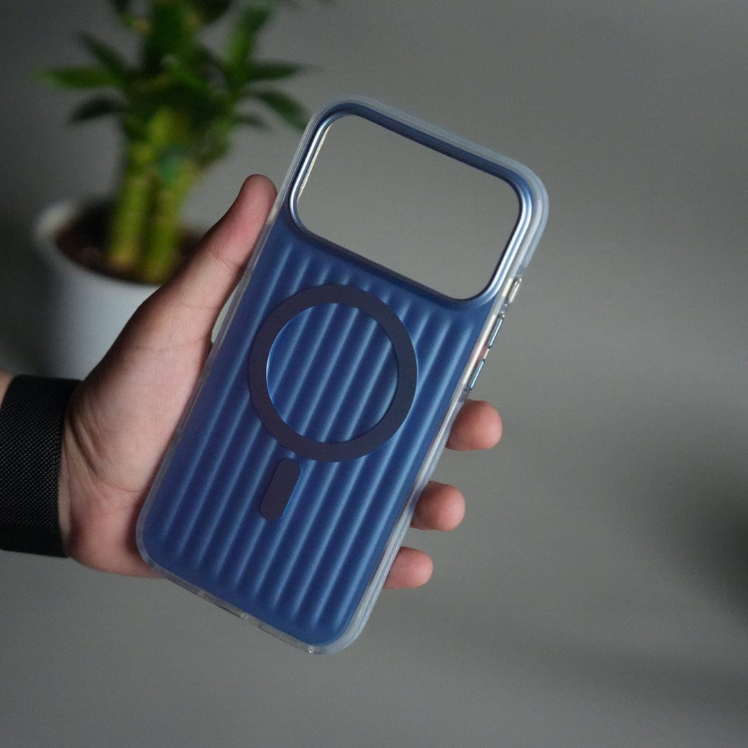 iPhone 17 Pro MagSafe Suitcase Design Cover | Shockproof Ribbed Back Cover 