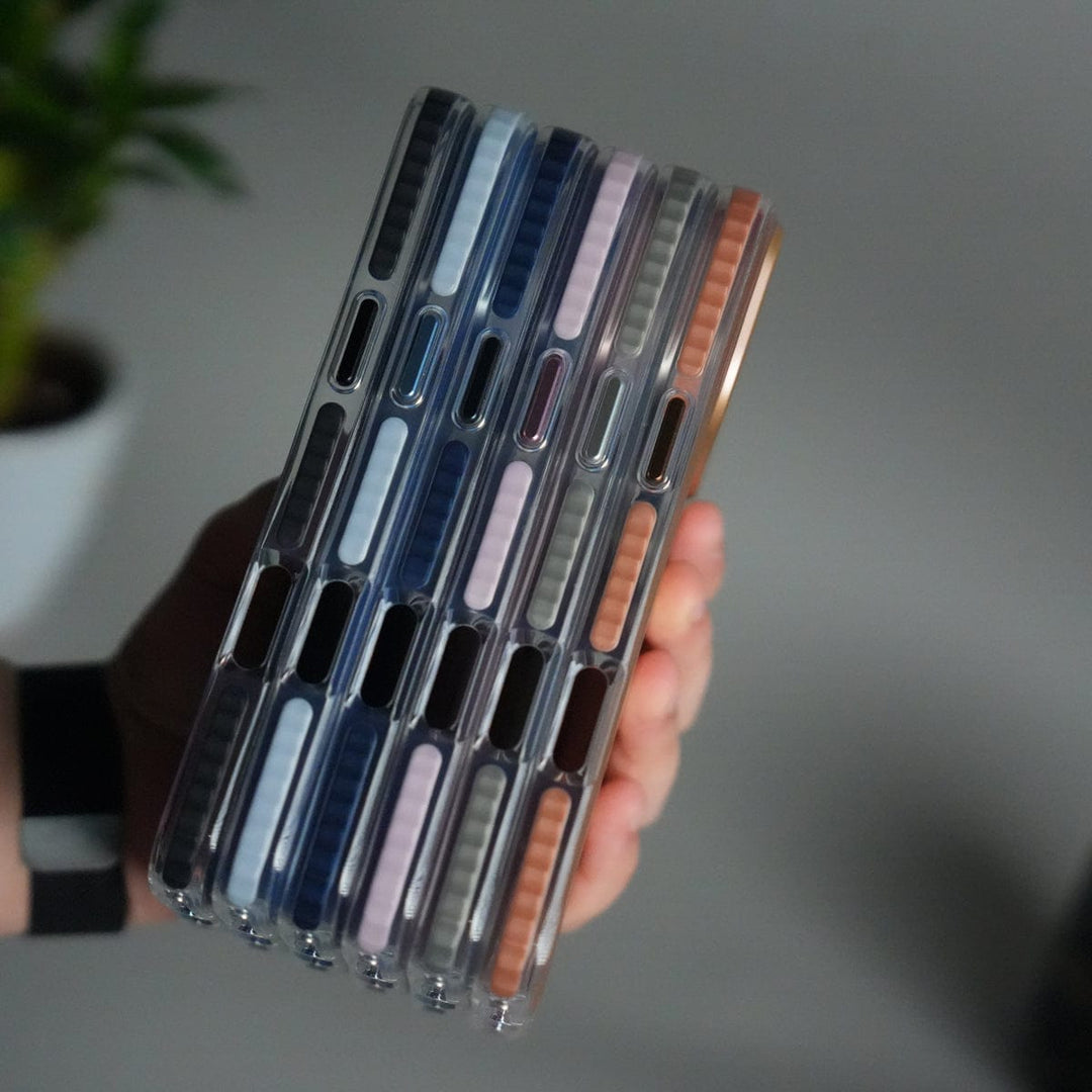 iPhone 17 Pro MagSafe Suitcase Design Cover | Shockproof Ribbed Back Cover 