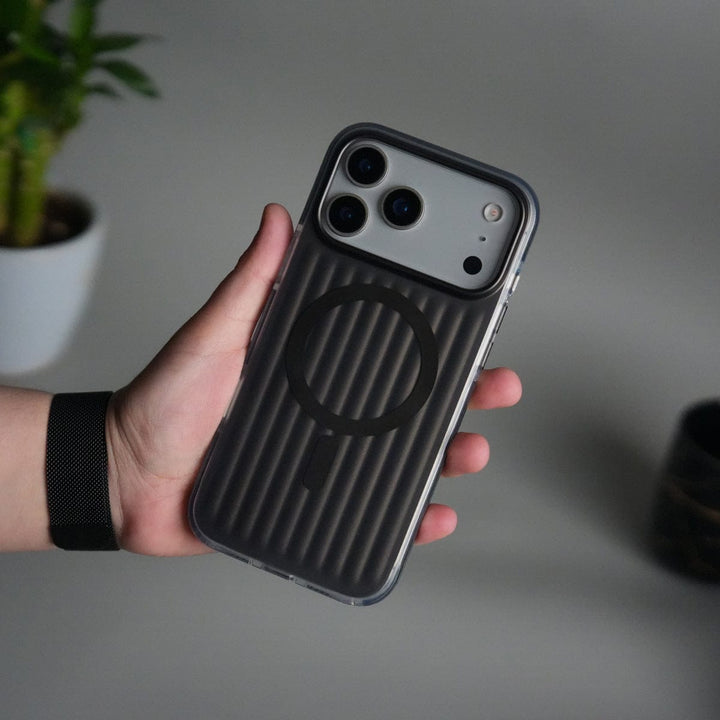 iPhone 17 Pro MagSafe Suitcase Design Cover | Shockproof Ribbed Back Cover