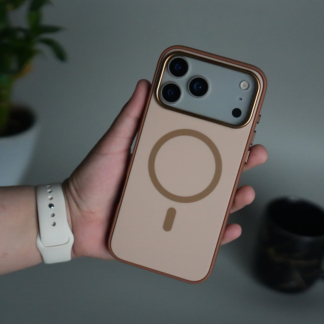 iPhone 17 Pro Matte MagSafe Case | Electroplated Camera Frame | Shockproof Back Cover