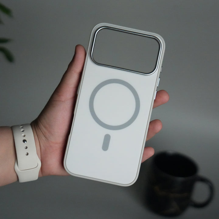 iPhone 17 Pro Matte MagSafe Case | Electroplated Camera Frame | Shockproof Back Cover