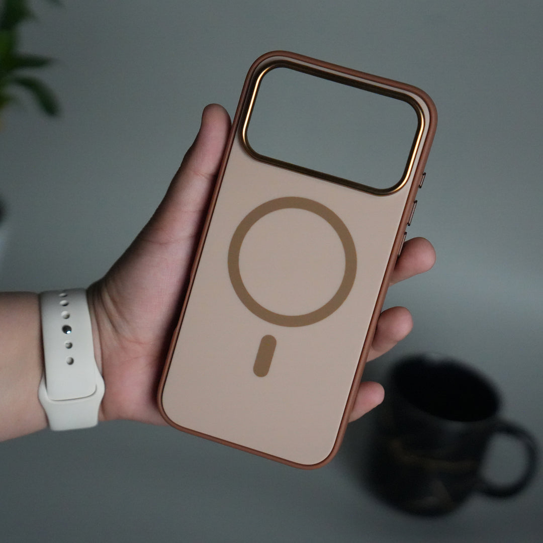 iPhone 17 Pro Matte MagSafe Case | Electroplated Camera Frame | Shockproof Back Cover