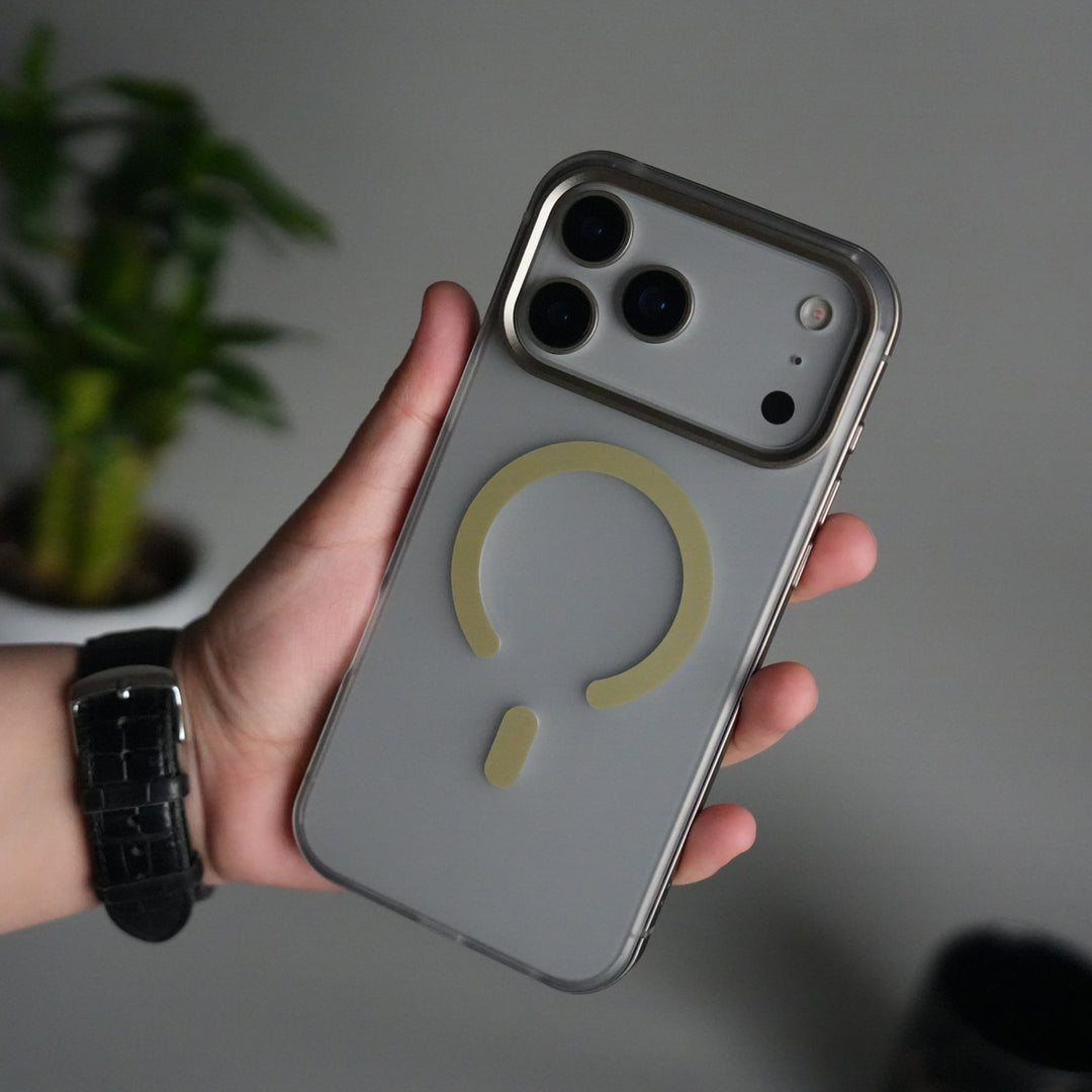 iPhone 17 Pro Max Frosted Magnetic Case | Aluminum Frame with MagSafe Ring & Metal Camera Guard