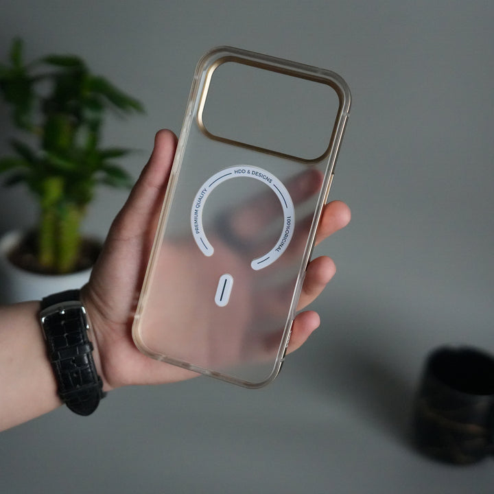 iPhone 17 Pro Max Frosted Magnetic Case | Aluminum Frame with MagSafe Ring & Metal Camera Guard