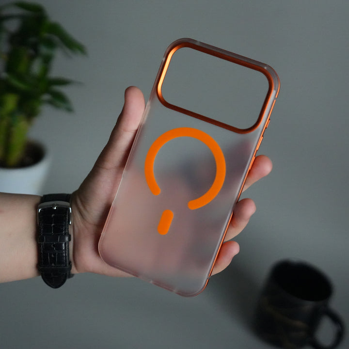 iPhone 17 Pro Max Frosted Magnetic Case | Aluminum Frame with MagSafe Ring & Metal Camera Guard