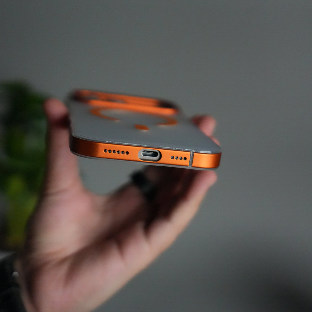 iPhone 17 Pro Max Frosted Magnetic Case | Aluminum Frame with MagSafe Ring & Metal Camera Guard