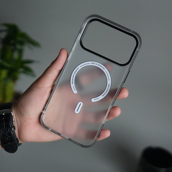 iPhone 17 Pro Max Frosted Magnetic Case | Aluminum Frame with MagSafe Ring & Metal Camera Guard