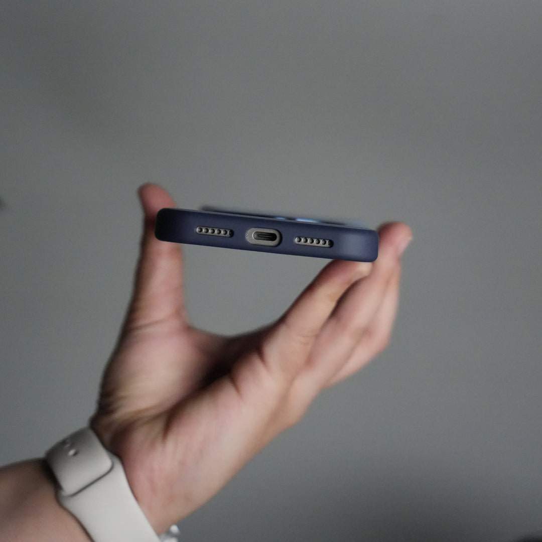 iPhone 17 Pro Max Liquid PC MagSafe Case | Soft Touch Back Cover with Metal Kickstand Ring