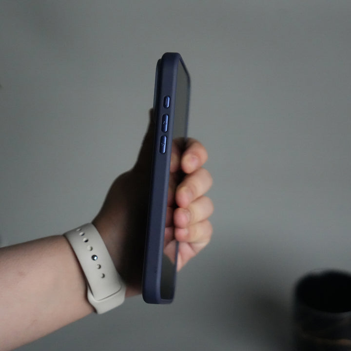 iPhone 17 Pro Max Liquid PC MagSafe Case | Soft Touch Back Cover with Metal Kickstand Ring