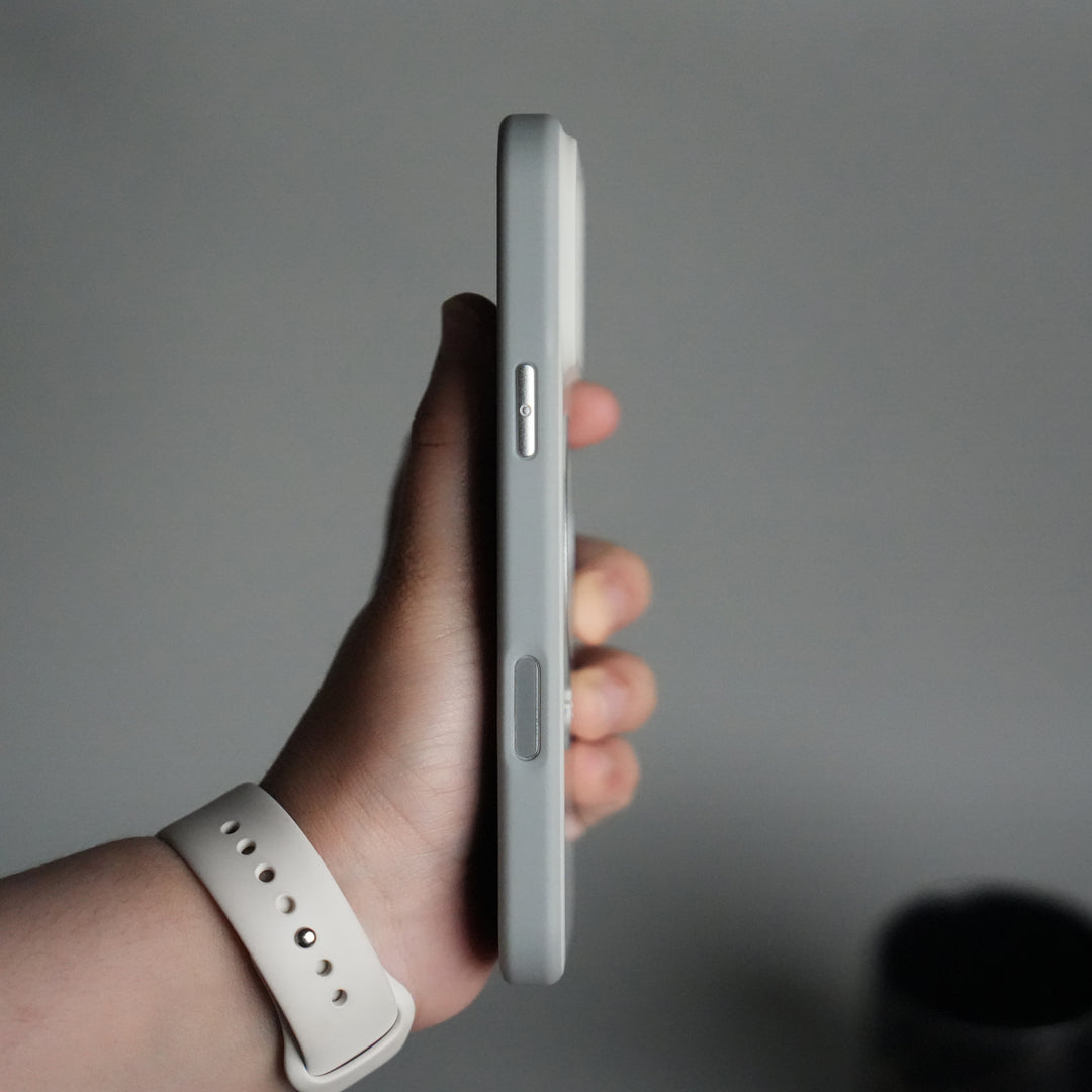 iPhone 17 Pro Max Liquid PC MagSafe Case | Soft Touch Back Cover with Metal Kickstand Ring