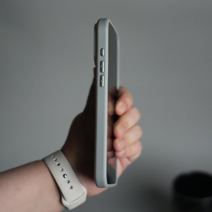 iPhone 17 Pro Max Liquid PC MagSafe Case | Soft Touch Back Cover with Metal Kickstand Ring