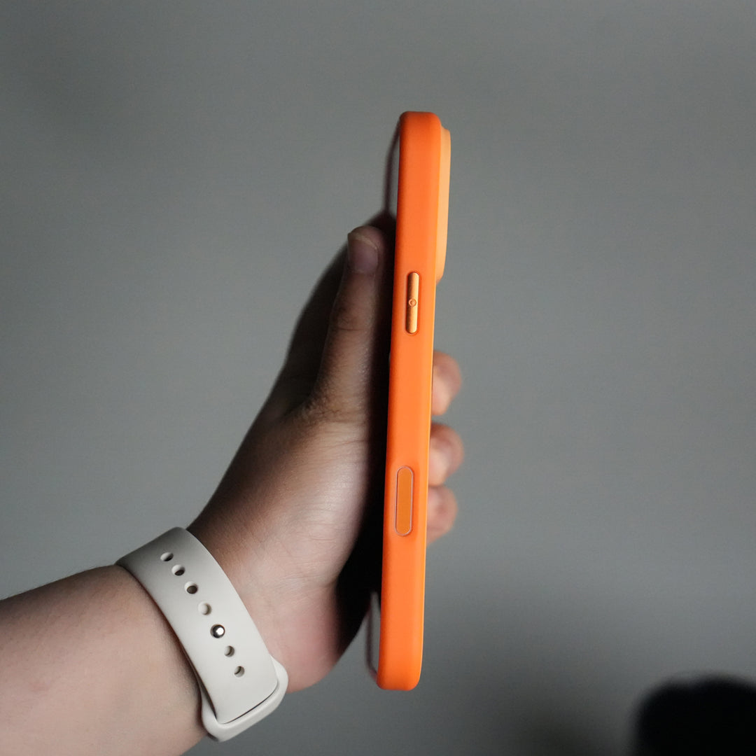 iPhone 17 Pro Max Liquid PC MagSafe Case | Soft Touch Back Cover with Metal Kickstand Ring