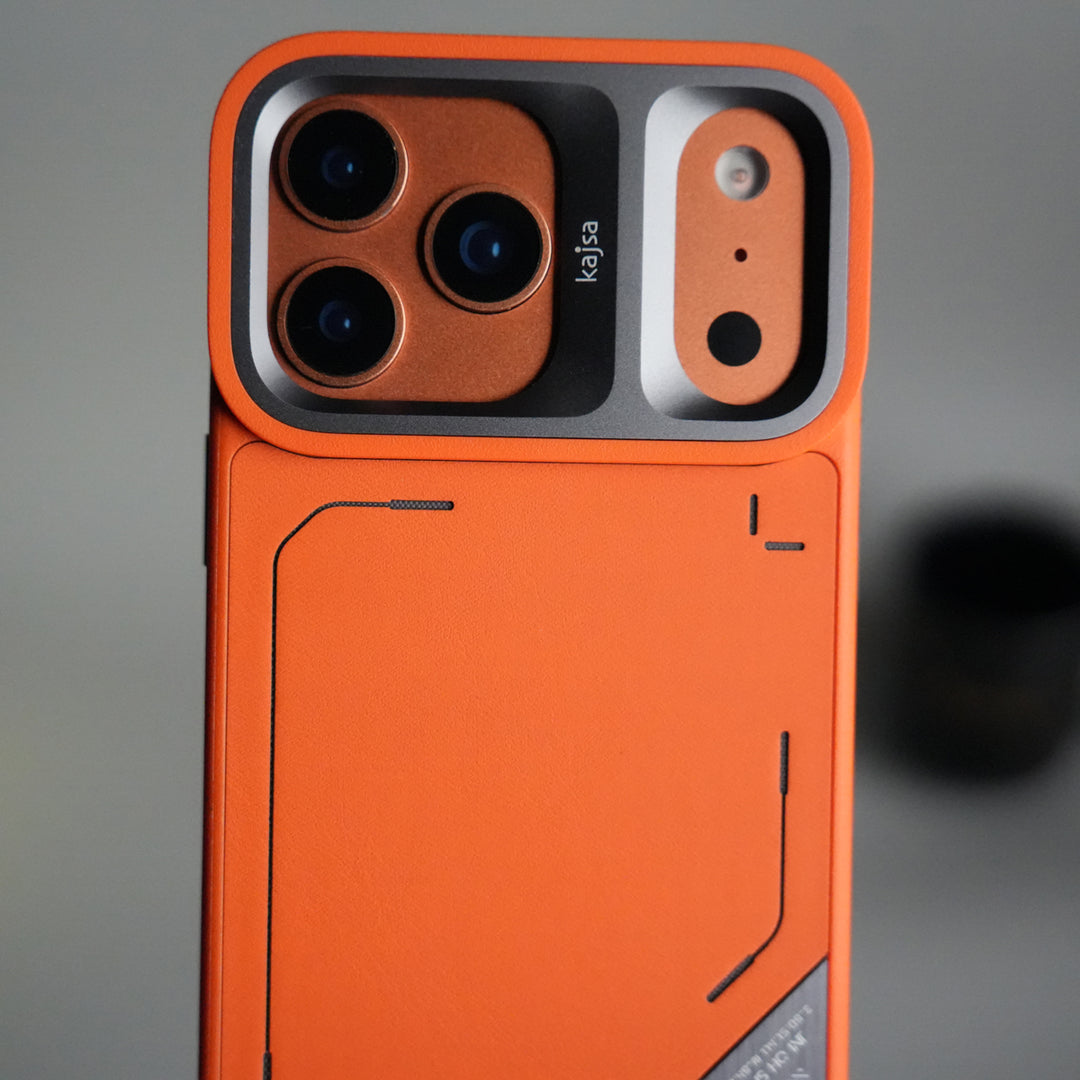 iPhone 17 Pro Max Matrix Leather Pattern Case | Premium Luxury Back Cover with Metal Camera Frame