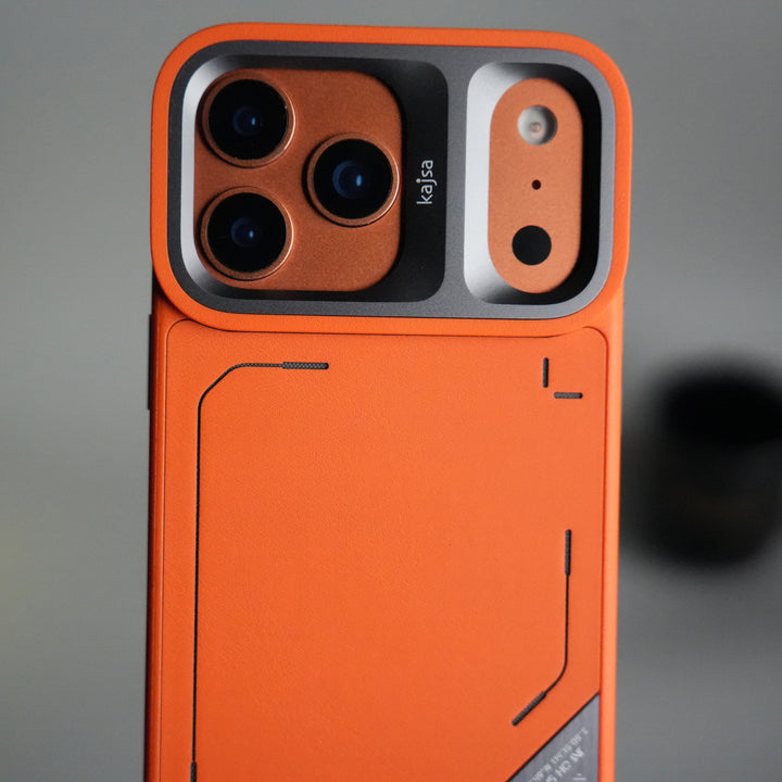 iPhone 17 Pro Max Matrix Leather Pattern Case | Premium Luxury Back Cover with Metal Camera Frame