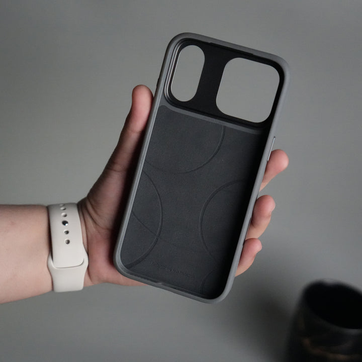 iPhone 17 Pro Max Matrix Leather Pattern Case | Premium Luxury Back Cover with Metal Camera Frame