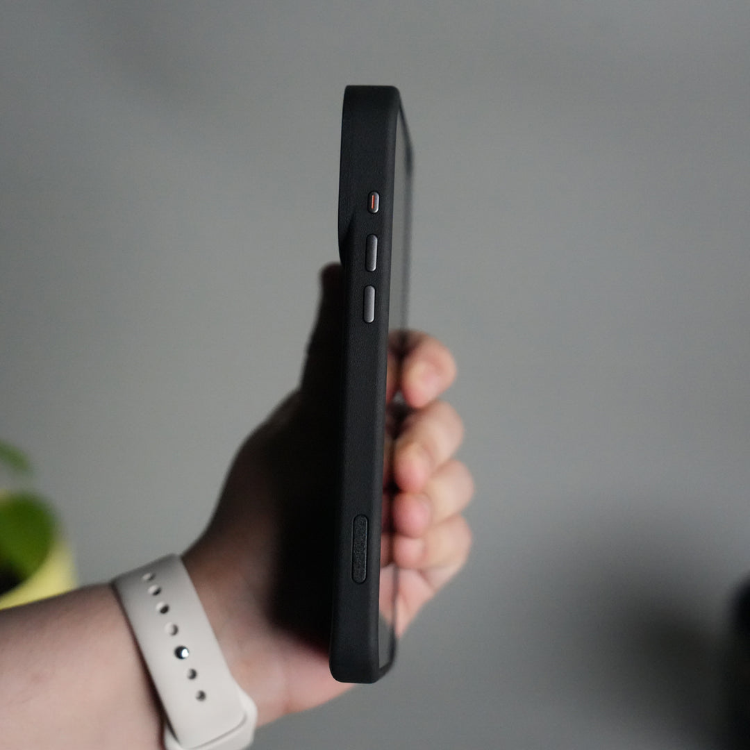 iPhone 17 Pro Max Matrix Leather Pattern Case | Premium Luxury Back Cover with Metal Camera Frame