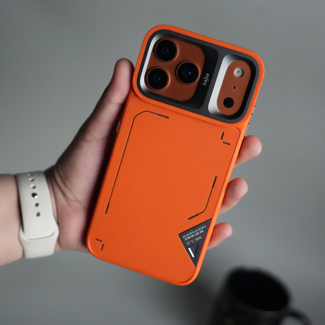 iPhone 17 Pro Max Matrix Leather Pattern Case | Premium Luxury Back Cover with Metal Camera Frame