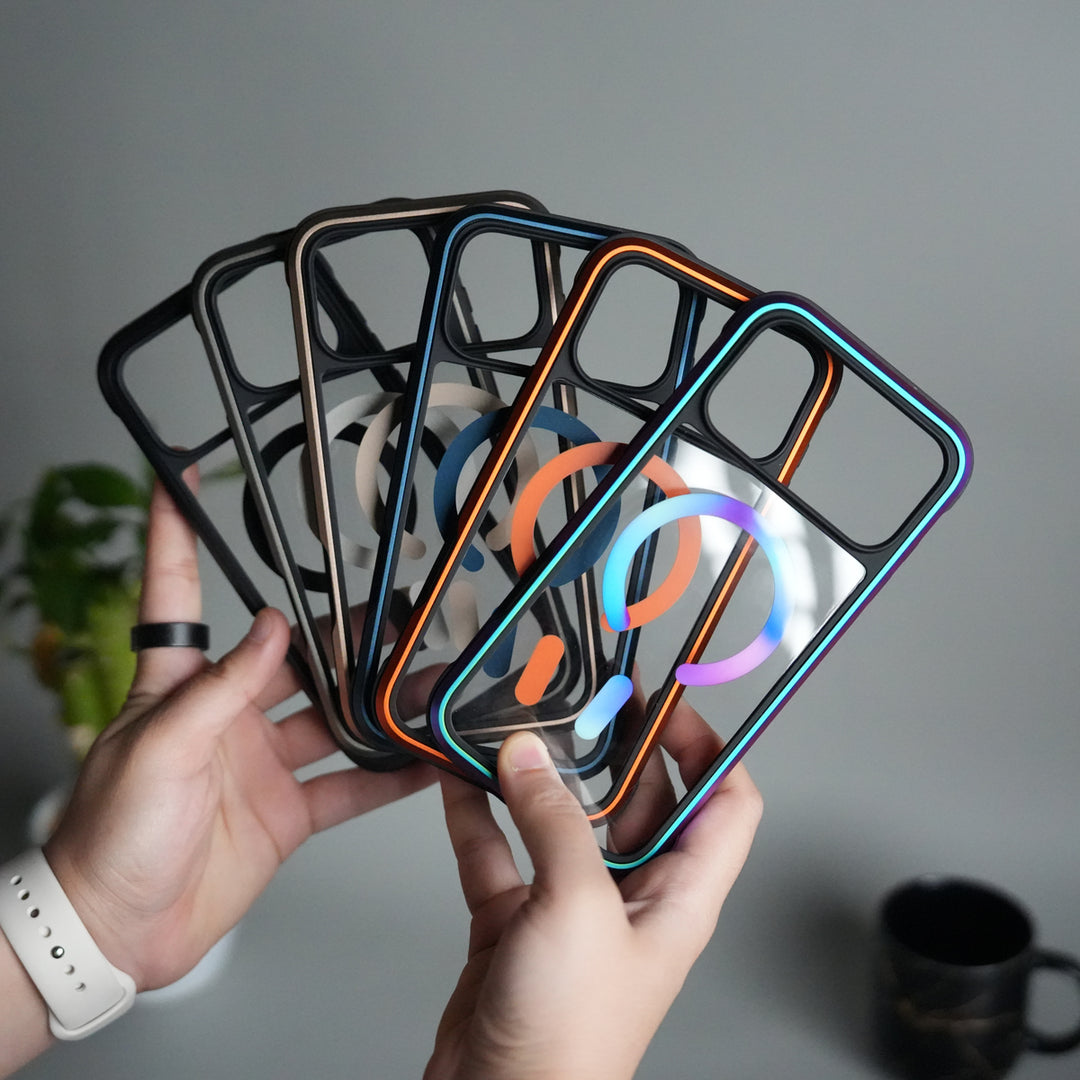 iPhone 17 Pro Max Military Grade Durable Aluminum Frame MagSafe Case | Anti-Yellowing Technology Case