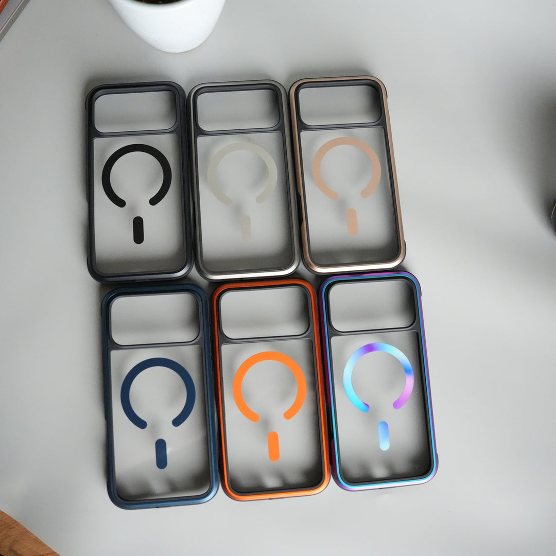 iPhone 17 Pro Max Military Grade Durable Aluminum Frame MagSafe Case | Anti-Yellowing Technology Case