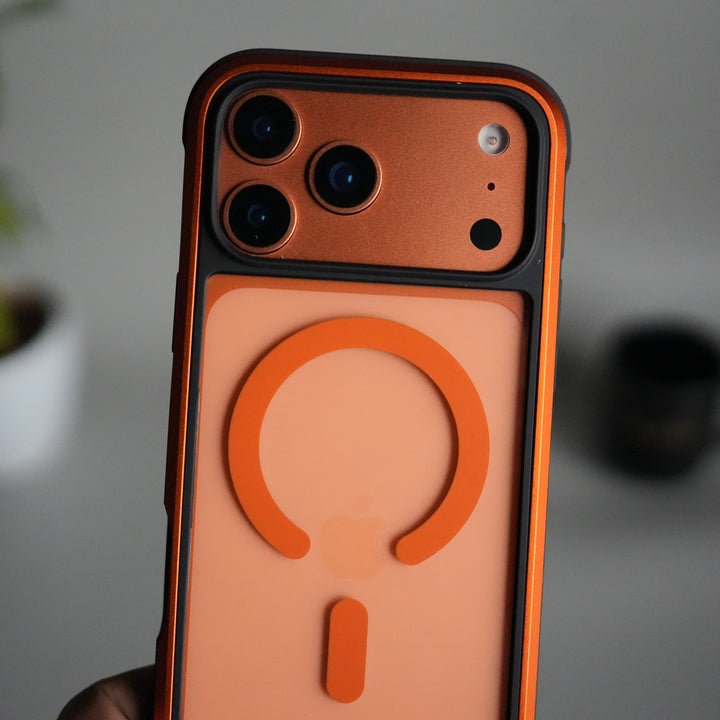 iPhone 17 Pro Max Military Grade Durable Aluminum Frame MagSafe Case | Anti-Yellowing Technology Case