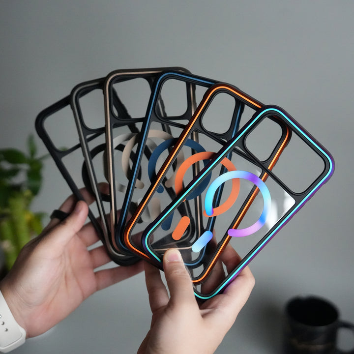 iPhone 17 Pro Max Military Grade Durable Aluminum Frame MagSafe Case | Anti-Yellowing Technology Case