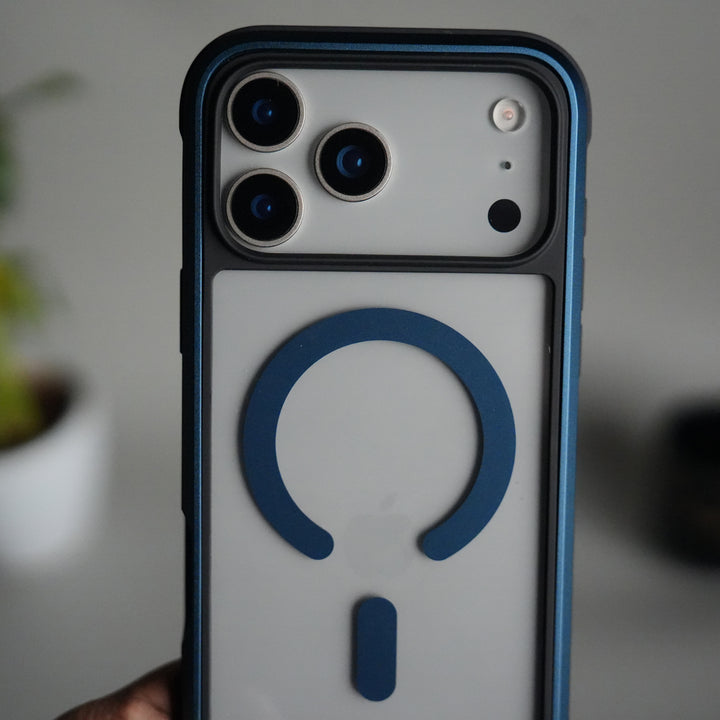 iPhone 17 Pro Max Military Grade Durable Aluminum Frame MagSafe Case | Anti-Yellowing Technology Case