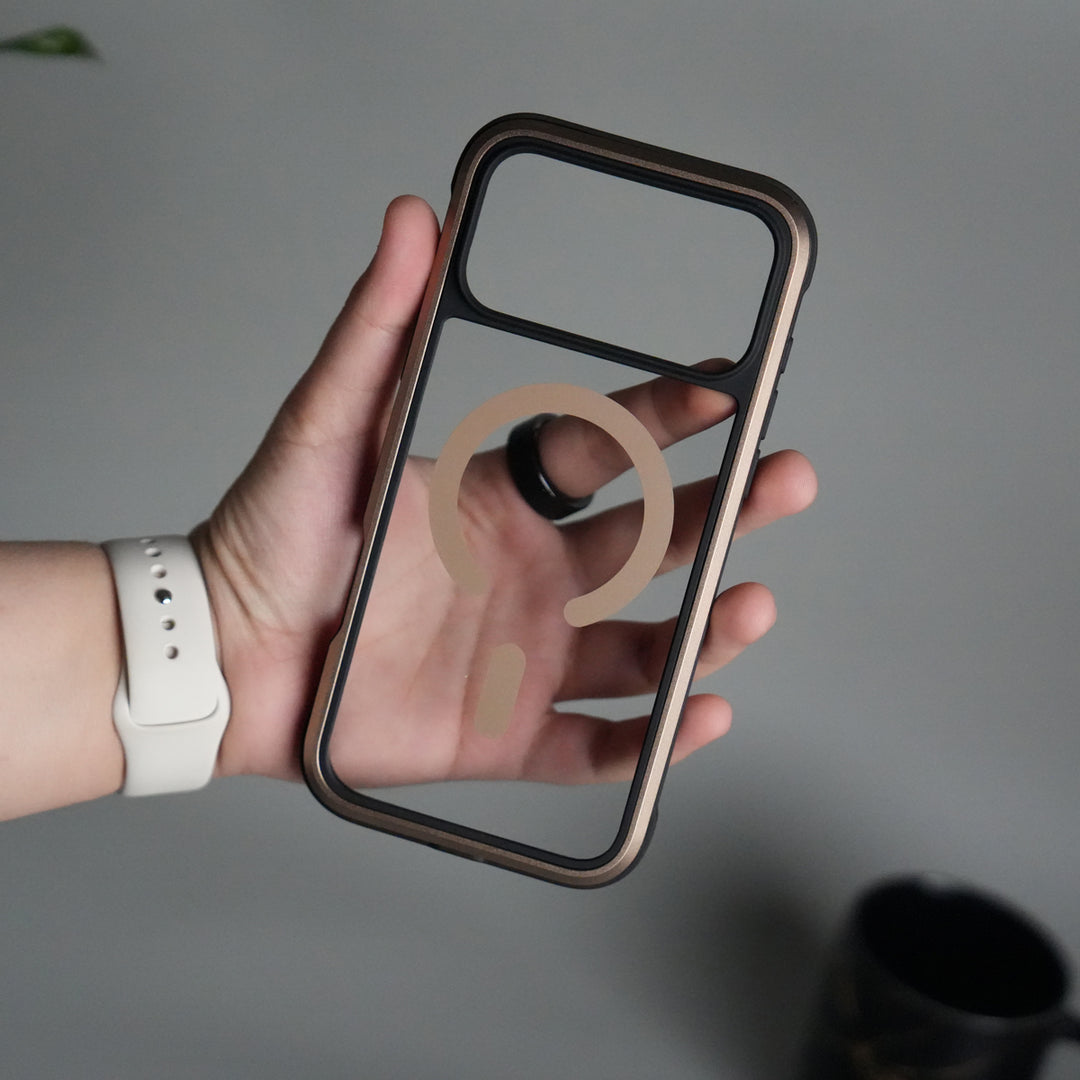 iPhone 17 Pro Max Military Grade Durable Aluminum Frame MagSafe Case | Anti-Yellowing Technology Case