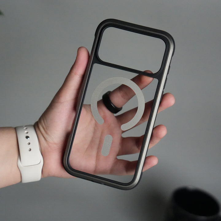 iPhone 17 Pro Max Military Grade Durable Aluminum Frame MagSafe Case | Anti-Yellowing Technology Case