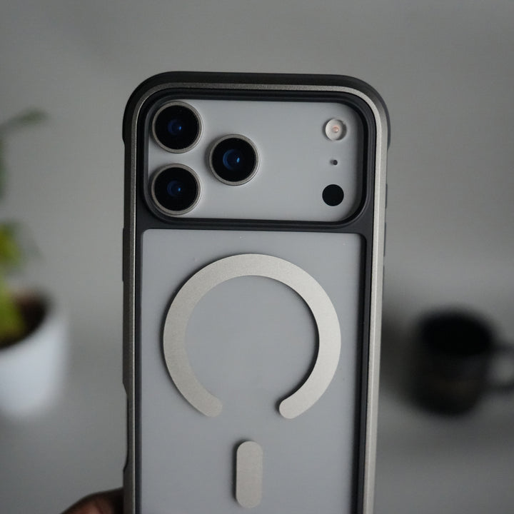 iPhone 17 Pro Max Military Grade Durable Aluminum Frame MagSafe Case | Anti-Yellowing Technology Case