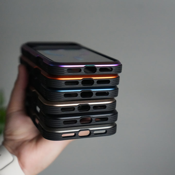 iPhone 17 Pro Max Military Grade Durable Aluminum Frame MagSafe Case | Anti-Yellowing Technology Case