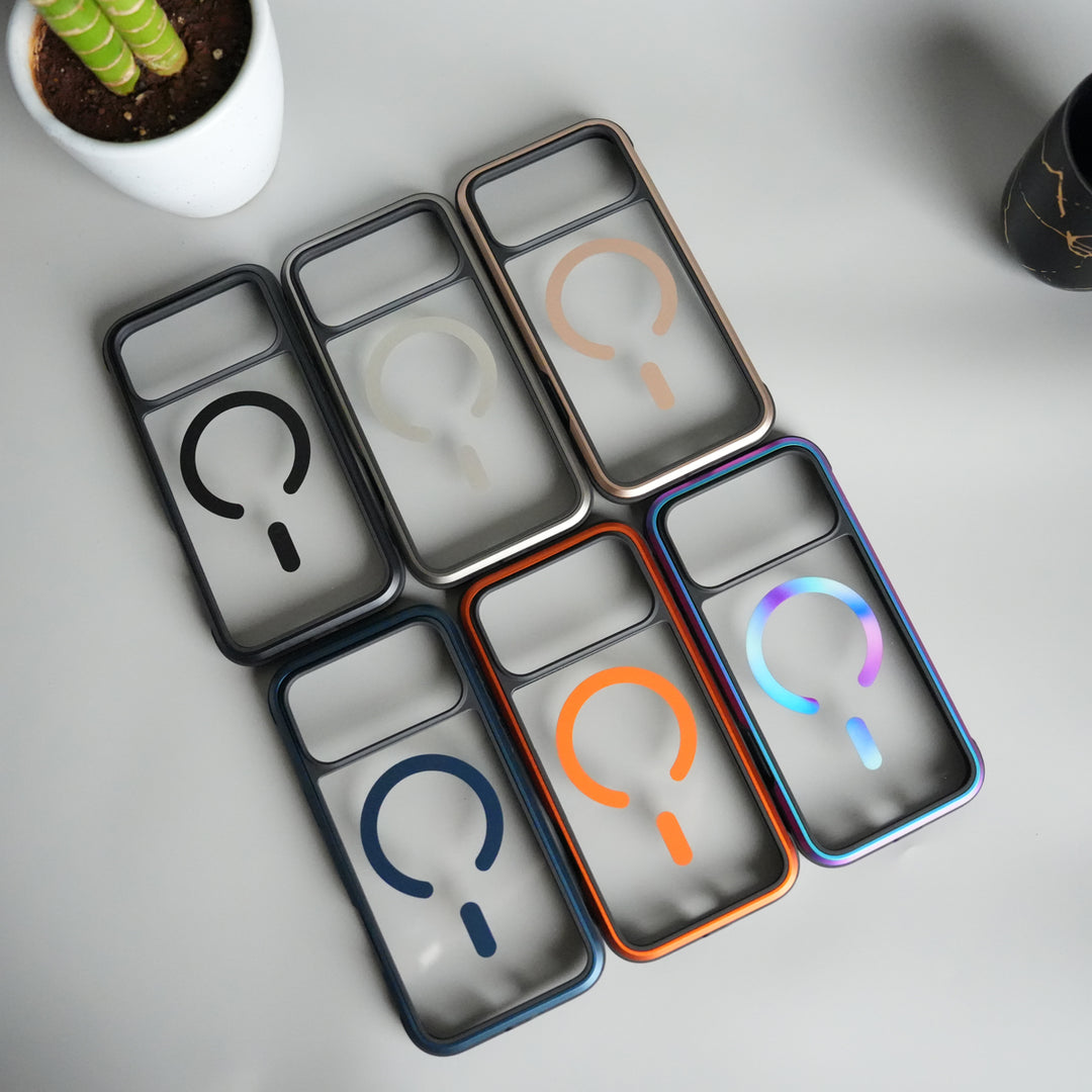 iPhone 17 Pro Max Military Grade Durable Aluminum Frame MagSafe Case | Anti-Yellowing Technology Case