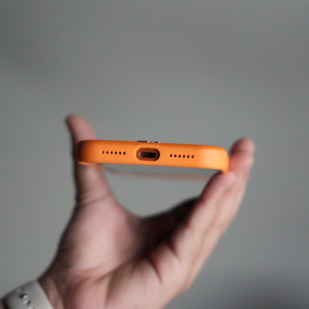 iPhone 17 Pro PU Leather Case with Metal Camera Frame