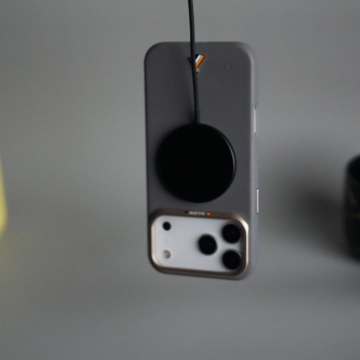 iPhone 17 Pro PU Leather Case with Metal Camera Frame