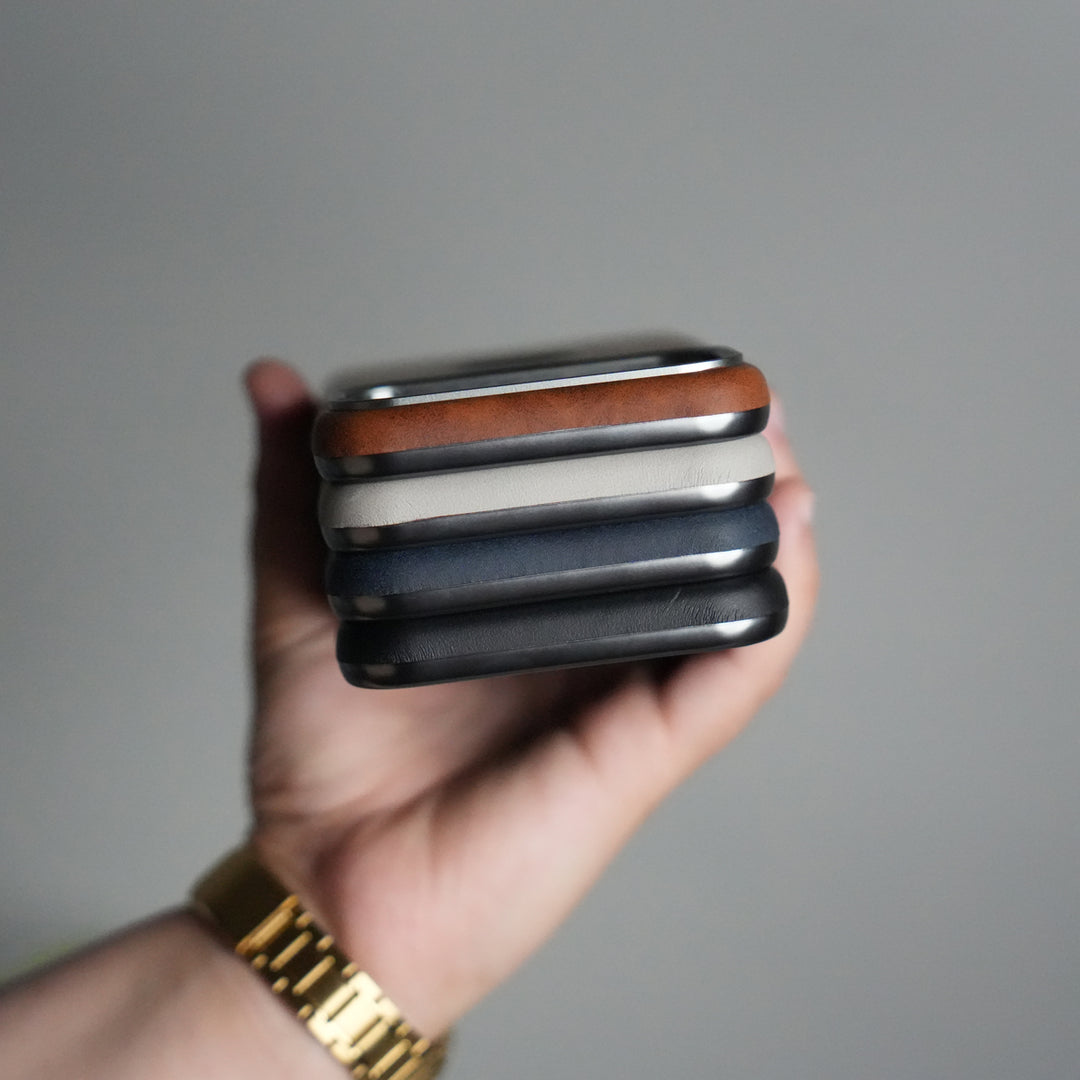 iPhone 17 Pro PU Leather Logo Cut MagSafe Case | Metal Camera Frame with Premium Finish